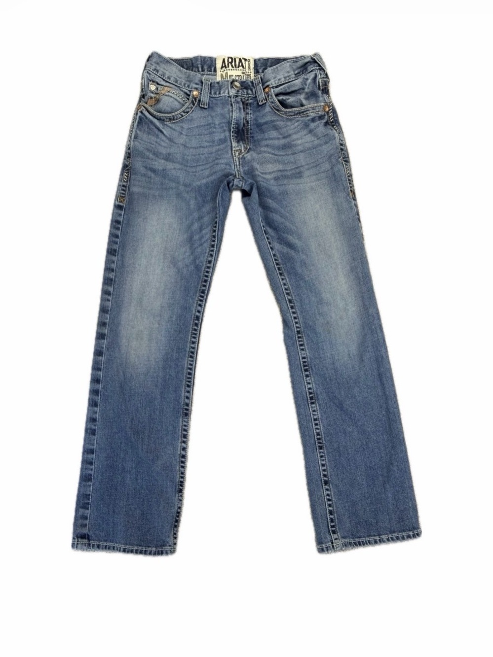 Ariat M5 Men’s Slim Straight Stillwell Fargo Denim Jeans 32/34 Blue